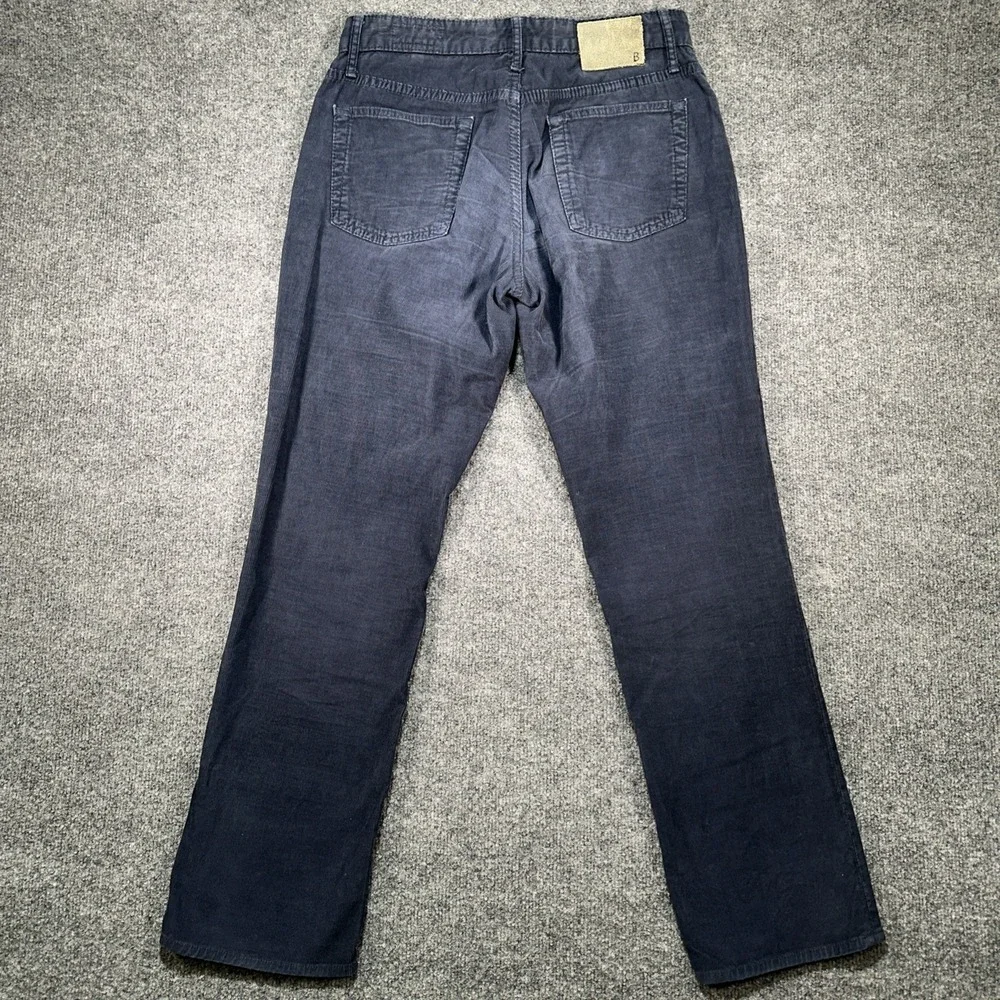 Bonobos Corduroy Pants Men's 30x30 Black Straight Stretch‎ Outdoor Casual Chino